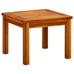 Tavolino da salotto in legno naturale massello di acacia - 45 x 45 x 36 cm