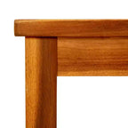 Tavolino da salotto in legno naturale massello di acacia - 45 x 45 x 36 cm