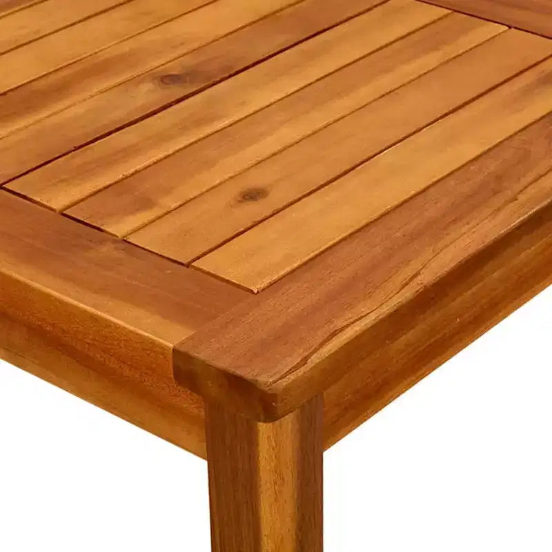 Tavolino da salotto in legno naturale massello di acacia - 45 x 45 x 36 cm