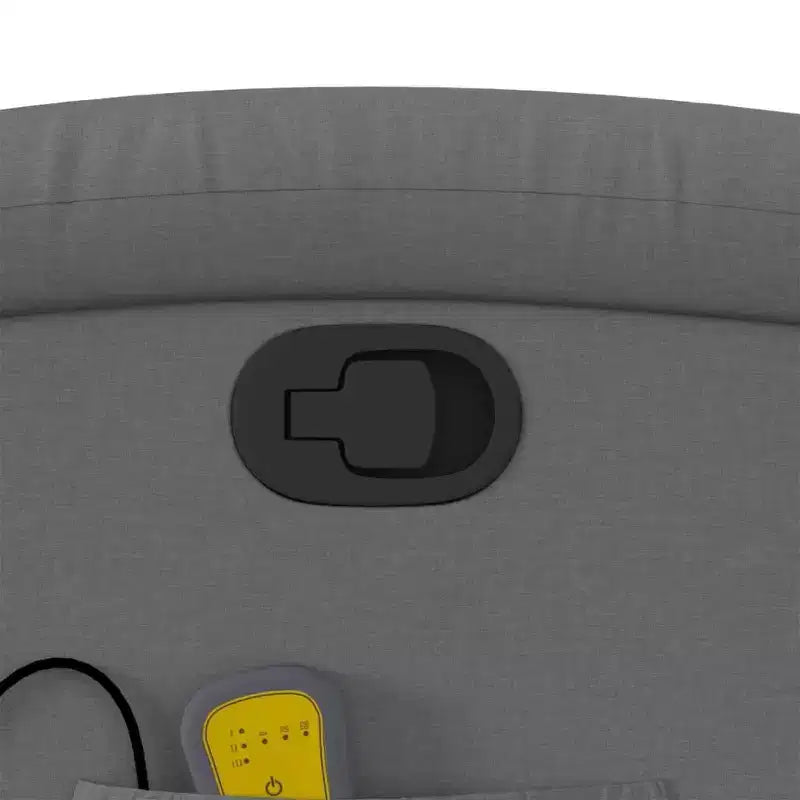 Poltrona reclinabile massaggiante - Manuale Push Back grigio chiaro