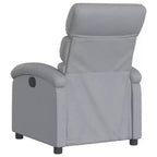 Poltrona reclinabile massaggiante - Manuale Push Back grigio chiaro