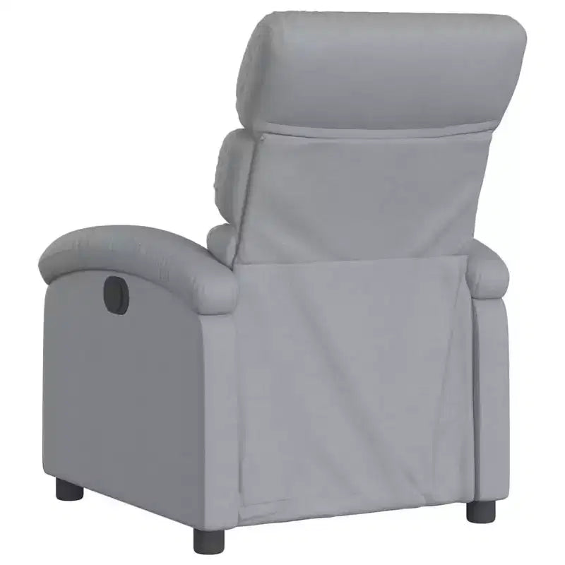 Poltrona reclinabile massaggiante - Manuale Push Back grigio chiaro