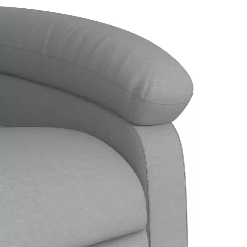 Poltrona reclinabile massaggiante - Manuale Push Back grigio chiaro