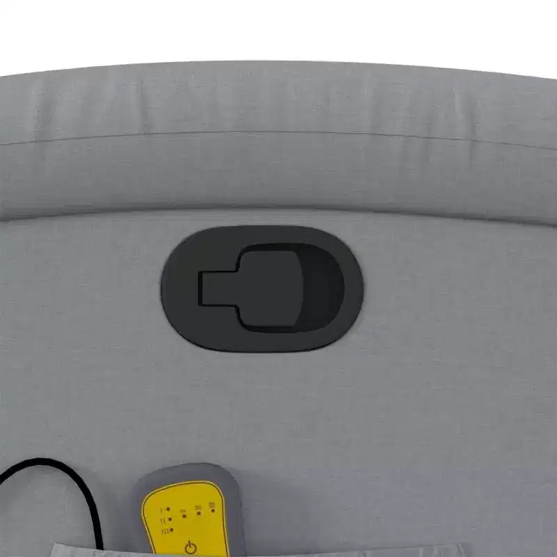 Poltrona reclinabile massaggiante - Manuale Push Back grigio chiaro
