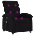 Poltrona reclinabile massaggiante - Manuale Push Back grigio chiaro