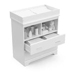 Cassettiera Brookside a 2 cassetti con fasciatoio rimovibile