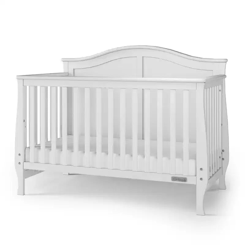 Culla trasformabile 4-in-1 Camden, si trasforma in divanetto, lettino per bambini e letto a una piazza e mezza, 3 posizioni del materasso, finitura sicura per neonati