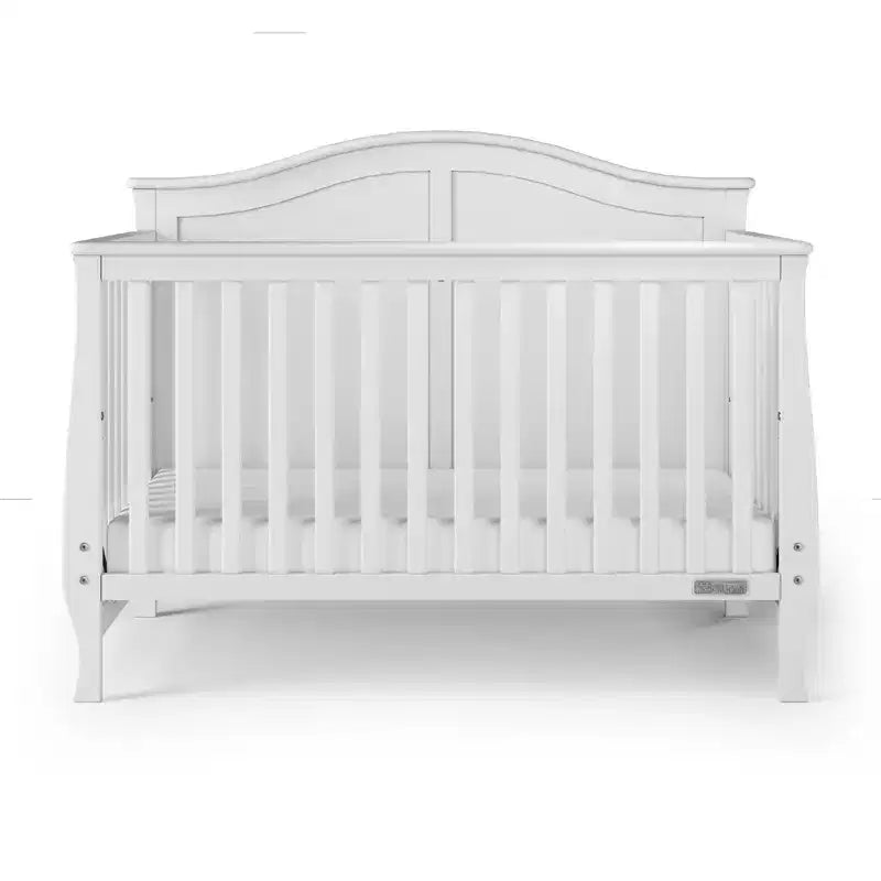 Culla trasformabile 4-in-1 Camden, si trasforma in divanetto, lettino per bambini e letto a una piazza e mezza, 3 posizioni del materasso, finitura sicura per neonati