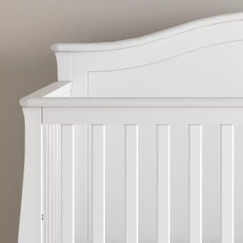 Culla trasformabile 4-in-1 Camden, si trasforma in divanetto, lettino per bambini e letto a una piazza e mezza, 3 posizioni del materasso, finitura sicura per neonati