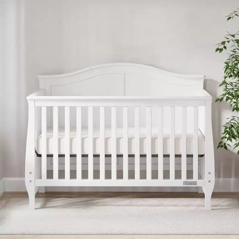 Culla trasformabile 4-in-1 Camden, si trasforma in divanetto, lettino per bambini e letto a una piazza e mezza, 3 posizioni del materasso, finitura sicura per neonati