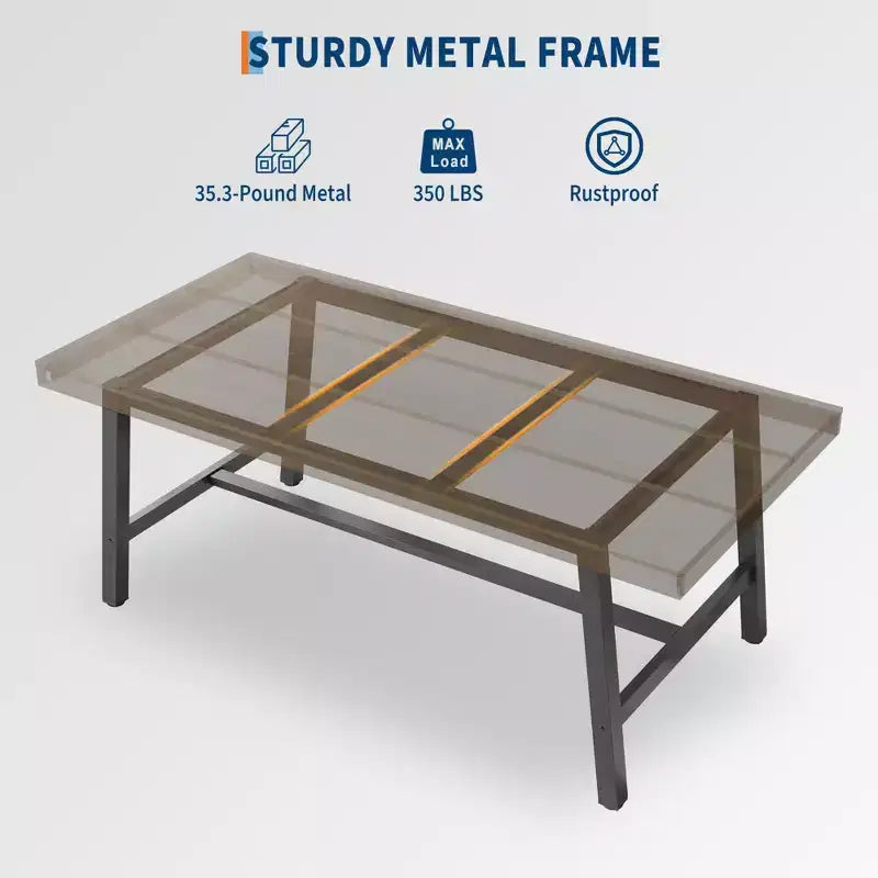 Tavolo da pranzo industriale per 4-6 persone, tavolo da cucina lungo 160 cm in legno con robusto telaio in metallo e finitura grigia - 4 posti, bancone rettangolare