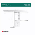 Kit Torre Sospesa Symphony da 25" con 3 Ripiani Superiori e 4 Cassetti
