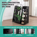 Organizzatore per Sacche da Golf da Garage, Portaoggetti Premium in Legno per Mazze da Golf Adatto a 2 Sacche da Golf, Organizer da Baule per Auto Garage Ripostiglio Cantina