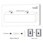 18.11 Mensola galleggiante nera in legno, con staffa invisibile, perfetta per l'arredo di bagno/camera da letto/cucina o come espositore per libri/piante, facile da installare.