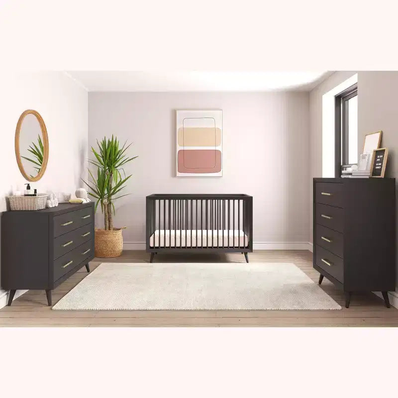 Comò doppio a 6 cassetti Cranbrook per cameretta o camera da letto, kit antiribaltamento incluso per evitare il ribaltamento, finitura atossica e sicura per i bambini