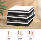 Materasso king size da 14 pollici, materasso ibrido in gel memory foam in scatola, supporto a molle insacchettate con isolamento del movimento e sollievo dalla pressione, rigidità media, CertiPUR-US