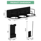 Portabicchieri, portabicchieri magnetico da frigorifero con organizer per coperchi e cannucce per bicchieri da 30/40 Oz per cucina e ufficio