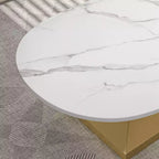 Tavolino con piano in ceramica e base contemporanea in acciaio inox, un elemento d'arredo durevole ed elegante per il soggiorno