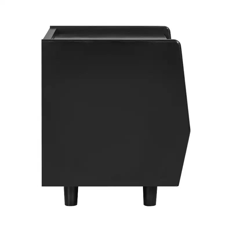 Comodino Moderno in Rattan con 1 Ripiano Aperto e 1 Cassetto