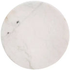 Tavolino rotondo Marini con piano in marmo - ACC8100 - Marmo/Noce