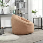 Sedia da divano a sacco Bedding, sedia a sacco con schiuma ad alta pressione, materiale per adulti con imbottitura in schiuma compressa, pouf a sacco con poggiapiedi