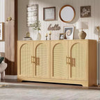 Credenza da buffet a 59 W, grande console portaoggetti e moderno mobile bar accentato per soggiorno, cucina, corridoio, sala da pranzo, ingresso