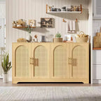 Credenza da buffet a 59 W, grande console portaoggetti e moderno mobile bar accentato per soggiorno, cucina, corridoio, sala da pranzo, ingresso