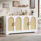 Credenza da buffet a 59 W, grande console portaoggetti e moderno mobile bar accentato per soggiorno, cucina, corridoio, sala da pranzo, ingresso