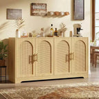 Credenza da buffet a 59 W, grande console portaoggetti e moderno mobile bar accentato per soggiorno, cucina, corridoio, sala da pranzo, ingresso