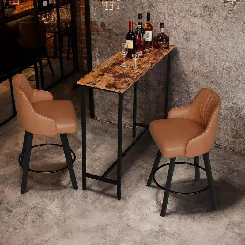 Tavolo da bar alto 43 pollici, tavolo da pub rettangolare, tavolo da divano