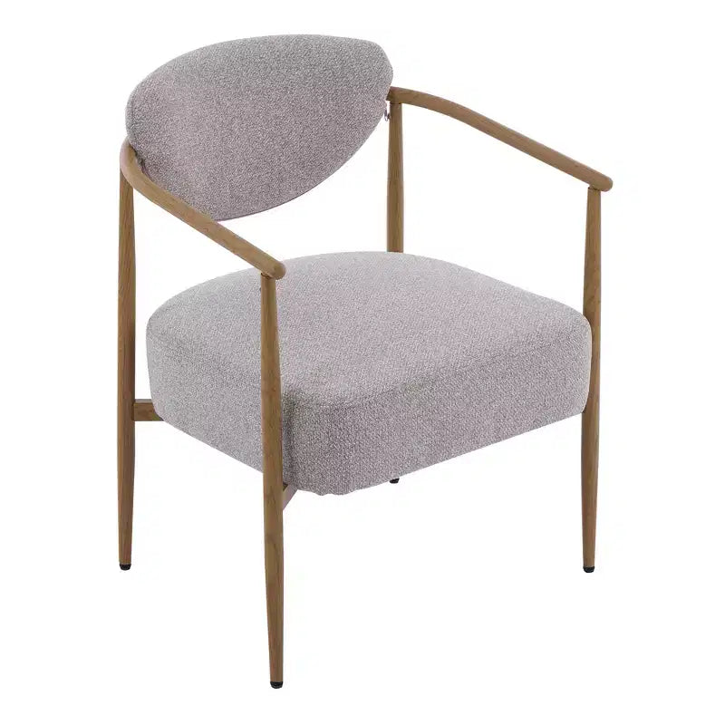 Sedia da pranzo moderna, sedia imbottita imbottita con struttura in metallo, sedia per soggiorno, camera da letto, sala da pranzo, ufficio domestico