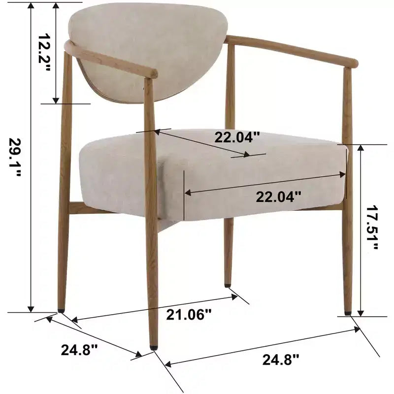 Sedia da pranzo moderna, sedia imbottita imbottita con struttura in metallo, sedia per soggiorno, camera da letto, sala da pranzo, ufficio domestico