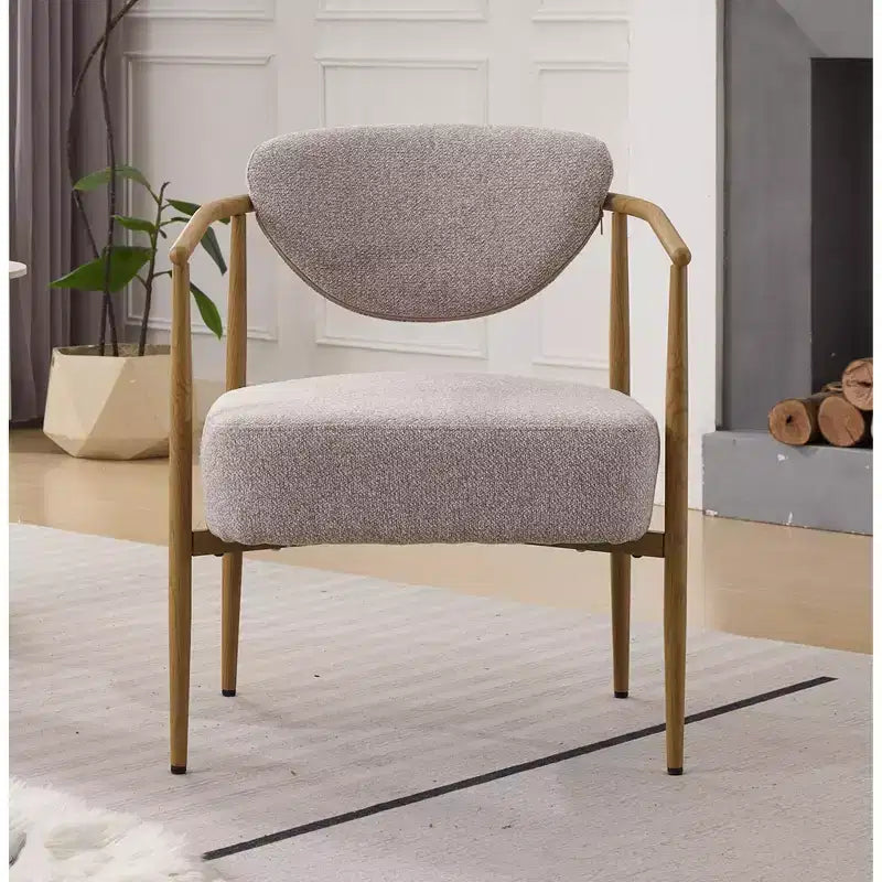 Sedia da pranzo moderna, sedia imbottita imbottita con struttura in metallo, sedia per soggiorno, camera da letto, sala da pranzo, ufficio domestico