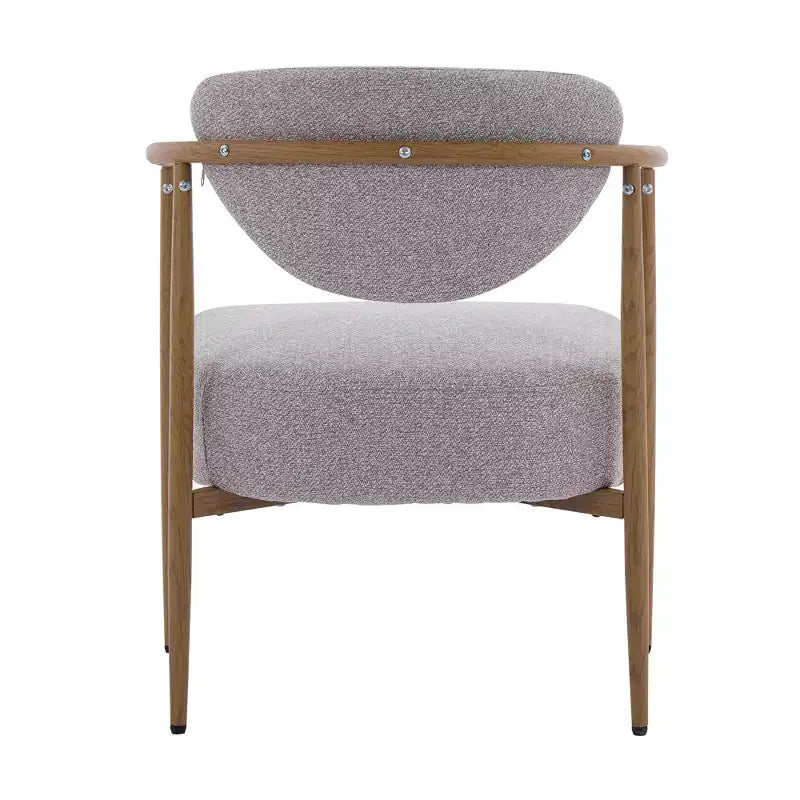 Sedia da pranzo moderna, sedia imbottita imbottita con struttura in metallo, sedia per soggiorno, camera da letto, sala da pranzo, ufficio domestico